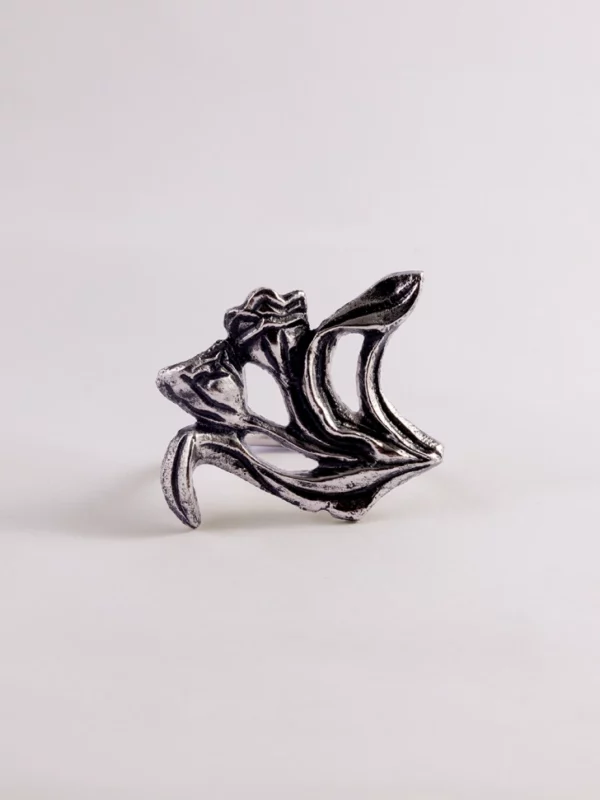 Kasheer-Hund Silver Tulip Napkin Ring - Set of 4